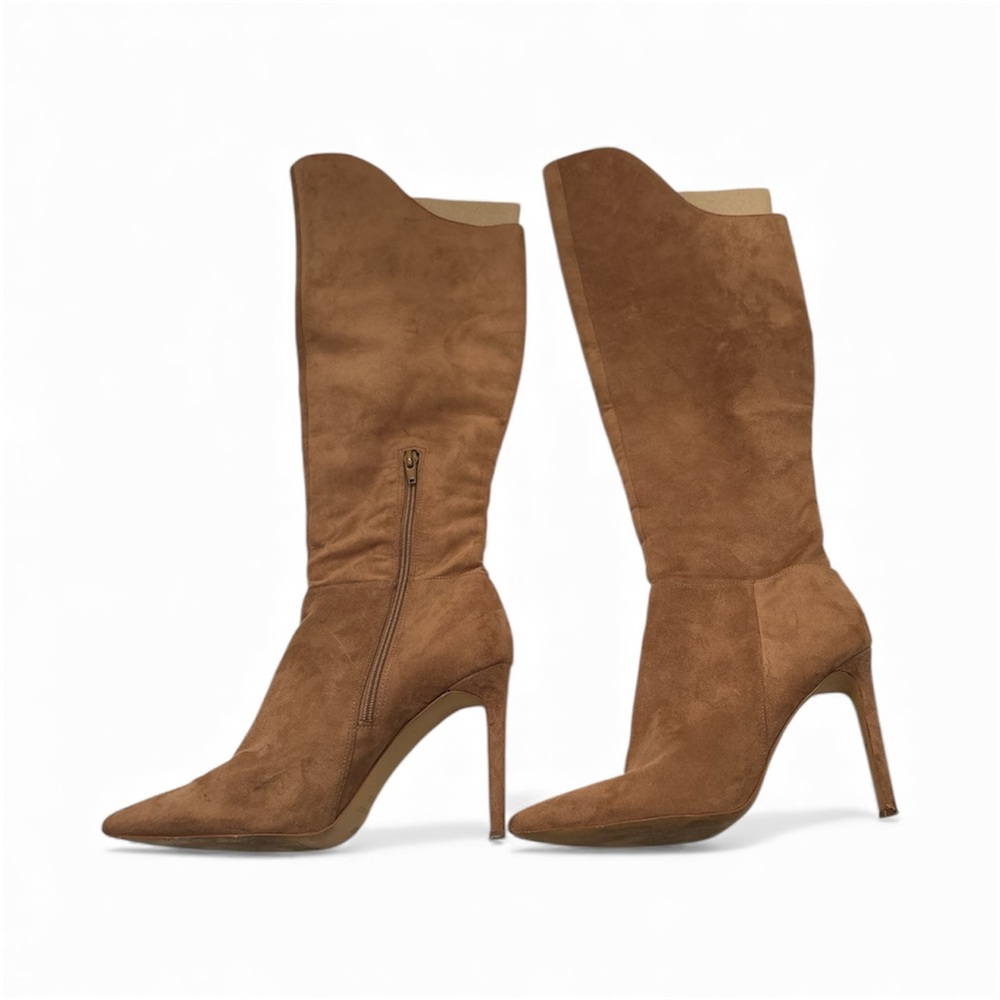 Nine West Tan Suede Heeled Boots